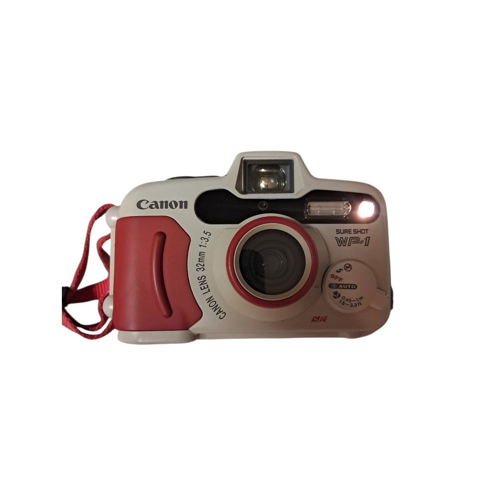 Canon Sure Shot WP-1  Waterproof Underwater 32mm F/3.5 Point Shoot Camera w/Case